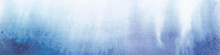 White to blue abstract watercolor painting that looks like a water stain