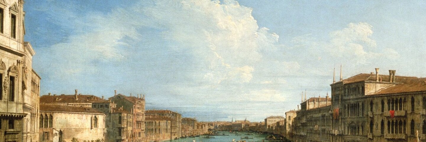 Oil painting of venice in 1400s