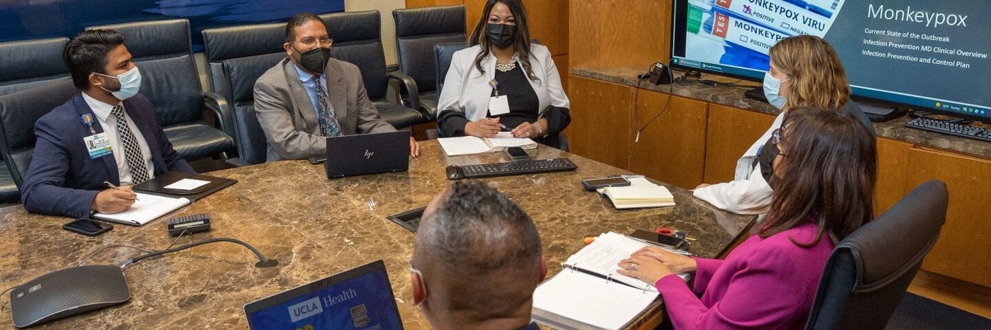 Medical professionals in a meeting